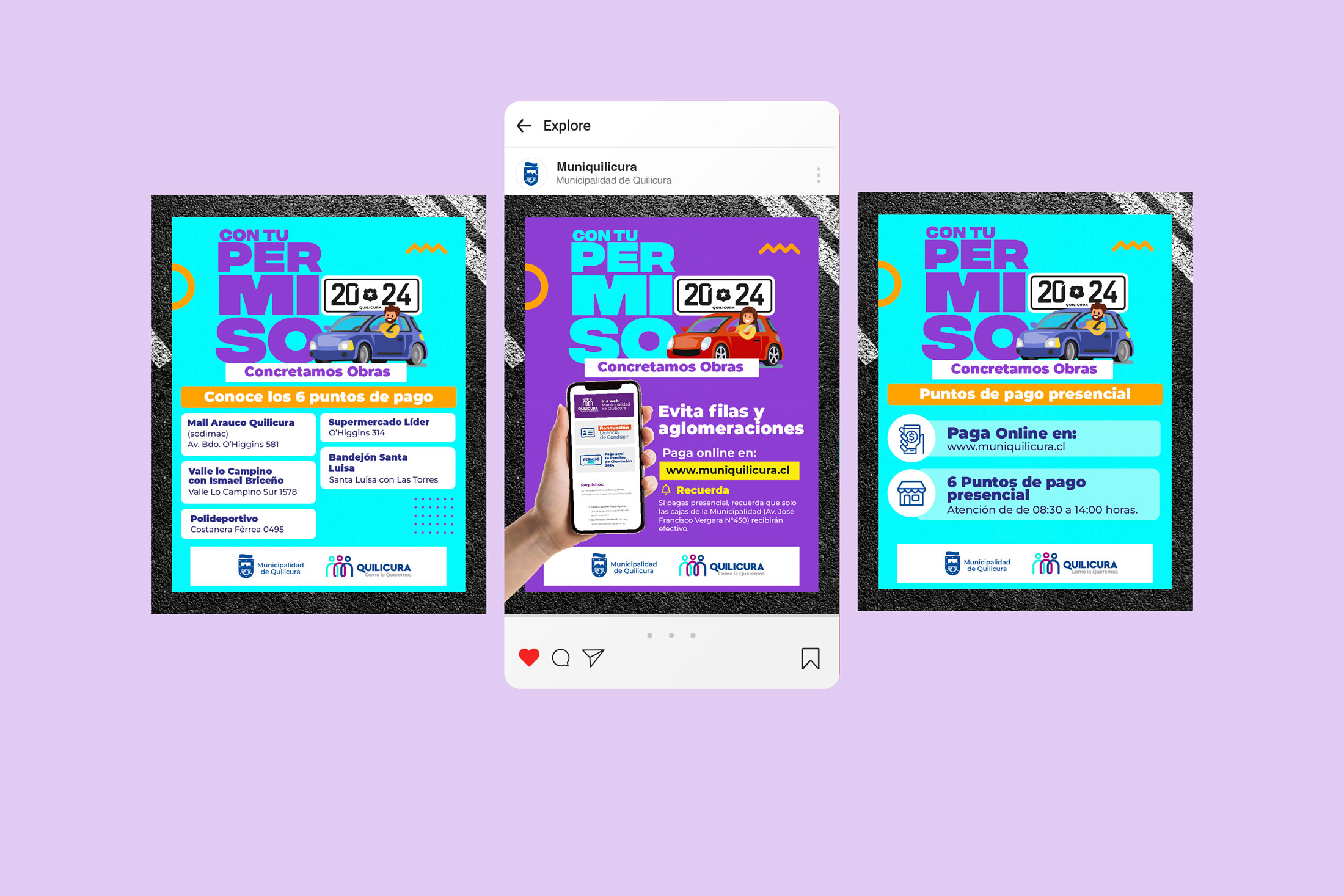 Redes sociales Permiso de Circulación Quilicura 2024